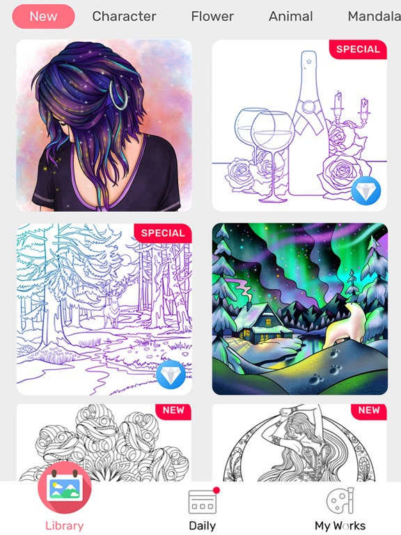 iPad Image of Paint By Number: Coloring Book