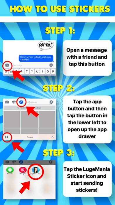 How to cancel & delete LugeMania Stickers from iphone & ipad 4