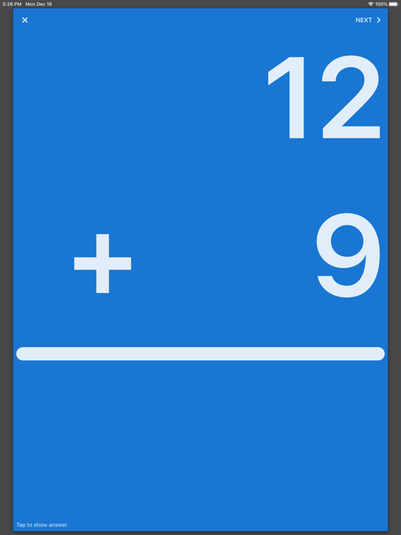 Screenshot #5 pour mathCards ÷ x + -