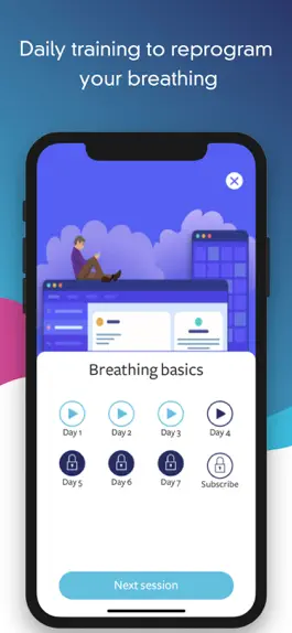 Game screenshot breathesimple: breath training apk