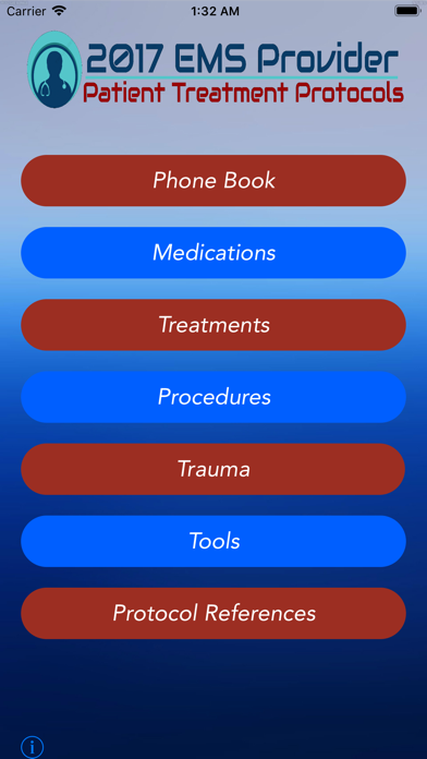 DC Protocols iPhone screenshot 1 - Medical app