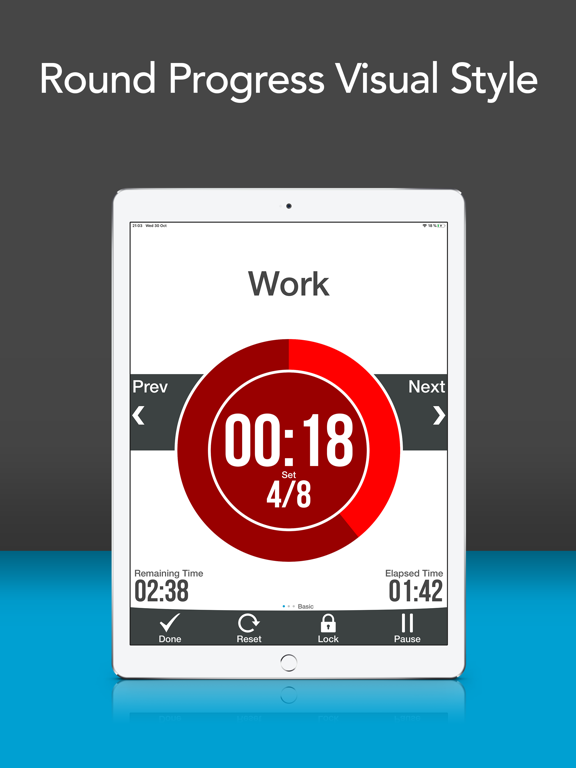 Workout Interval Timer Lite iPad screenshot 6 - Health & Fitness app