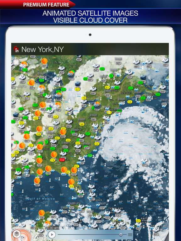 Weather Alert Map PUSH iPad screenshot 5 - Weather app