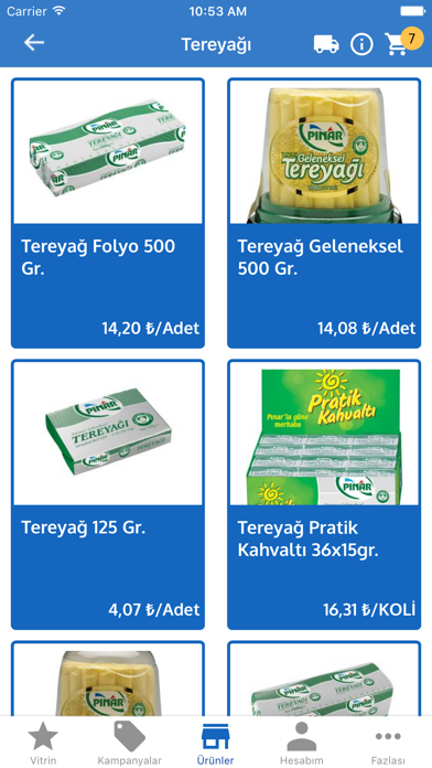 YBP Mobil Sipariş Screenshot