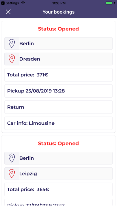 Flotilla Airport Transfer Screenshot