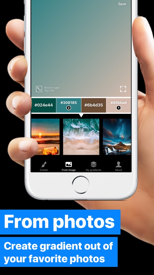 #2. Gradients Maker Design Tool HD (iOS) 由: Edouard Barbier