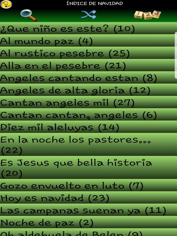 Cancionero Cristiano iPad screenshot