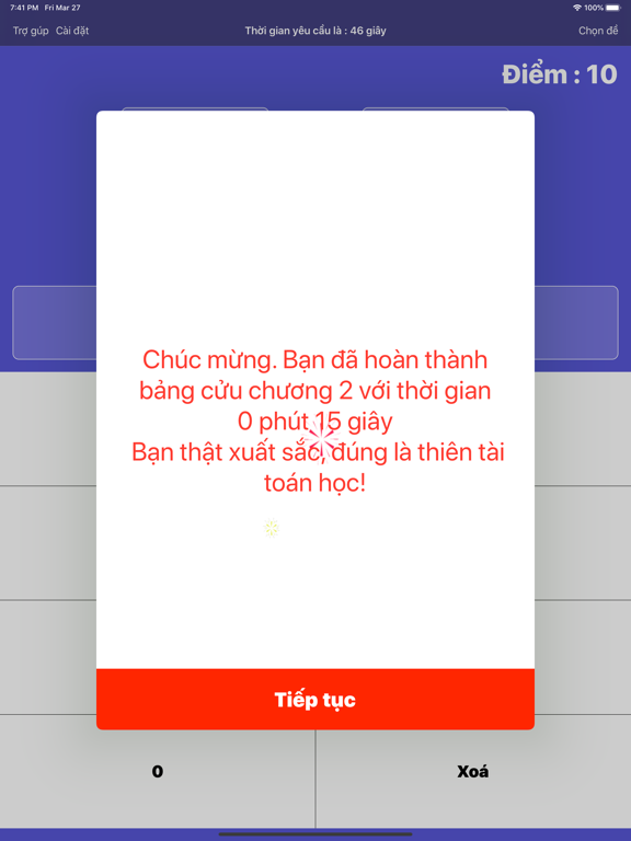 Screenshot #5 pour Bảng cửu chương cấp tốc