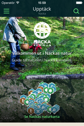 Nackas Naturkarta - náhled
