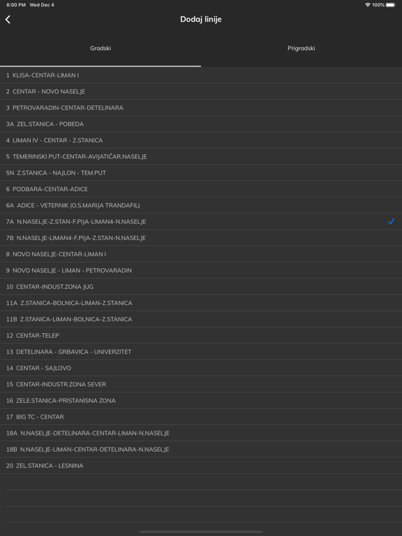 Red Vožnje - Novi Sad iPad screenshot 5 - Travel app