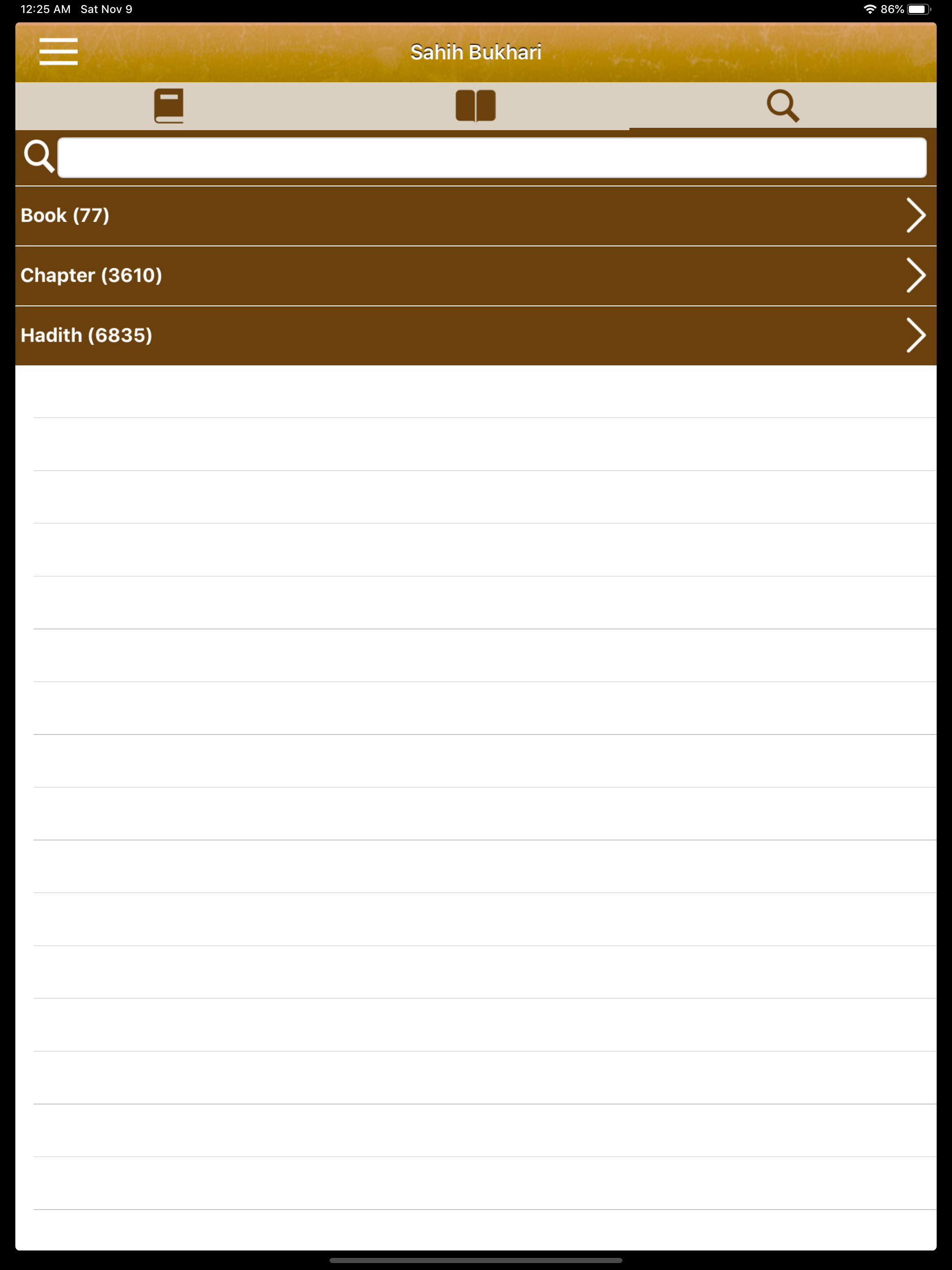 Sahih Al-Bukhari in Indonesian screenshot 12