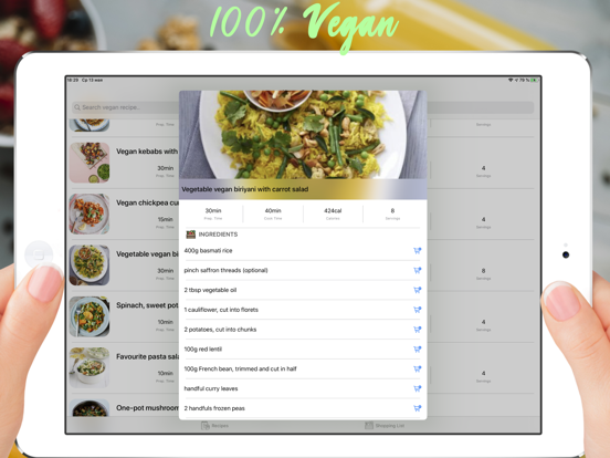 Delicious Vegan Recipes Screenshots