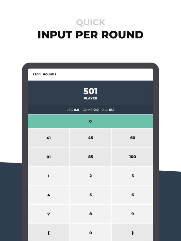 Darts Scorer 180 iPad screenshot 2 - Sports app