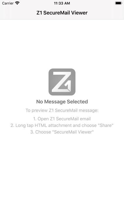 Z1 SecureMail Viewer