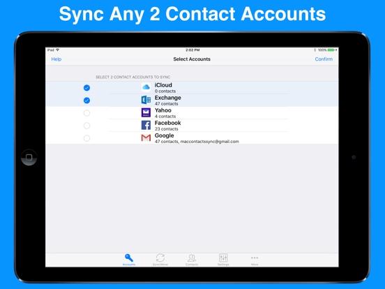 Screenshot #1 for Contact Mover & Account Sync