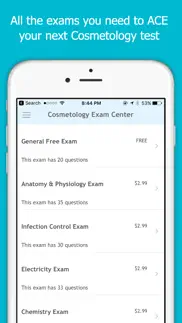 cosmetology exam center iphone screenshot 4