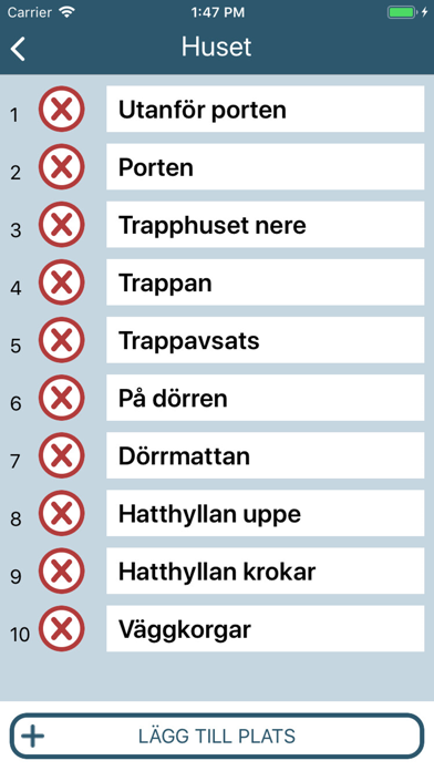 Minnesappen Loci Screenshot