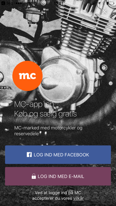 Screenshot #1 pour MC app'en - køb/salg af mc
