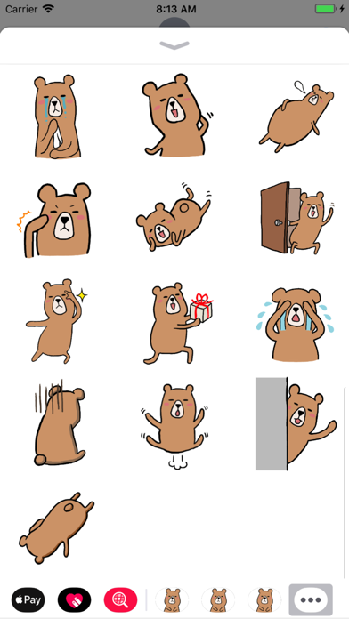 くまさんのステッカー kumasan sticker iPhone screenshot 3 - Stickers app