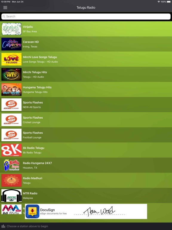 Telugu Radio FM - Telugu Songs iPad screenshot 4 - Music app