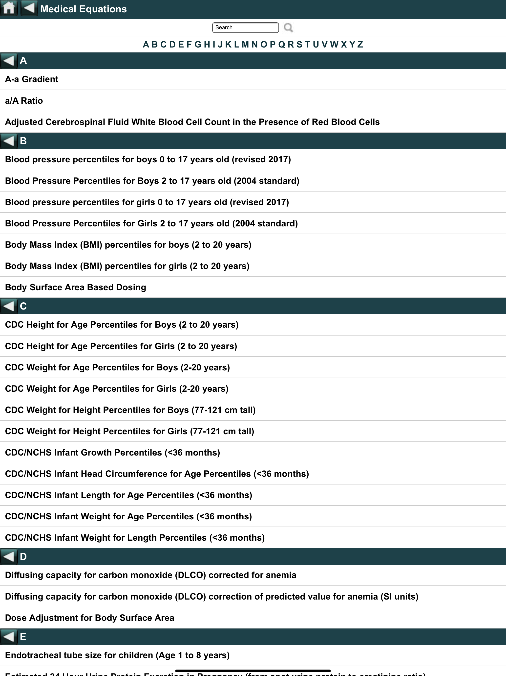 EBMcalc Pediatrics screenshot 8