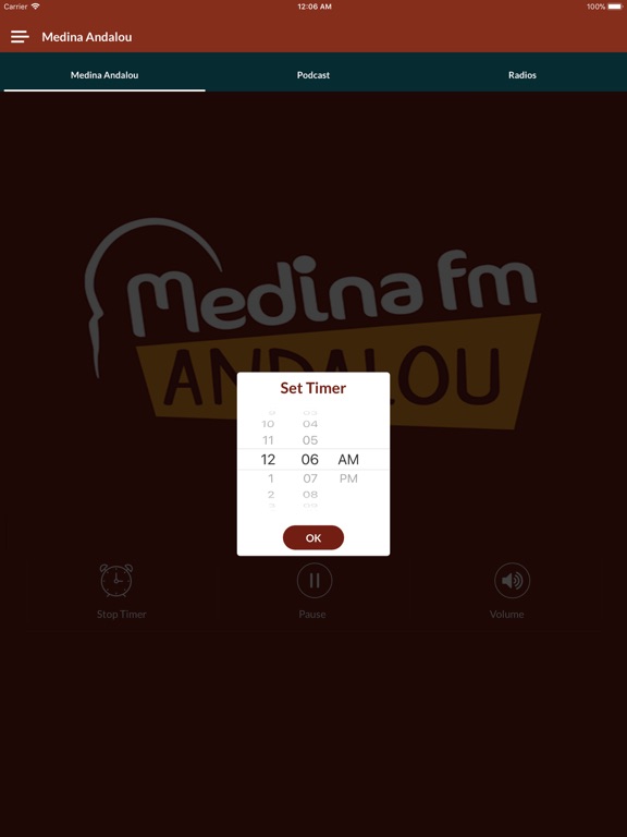 Radio Medina Andalou iPad screenshot 4 - Music app