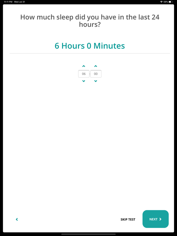 Screenshot #4 pour PTA Fatigue Calculator App