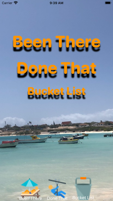 Been There, Bucketlist app screenshot