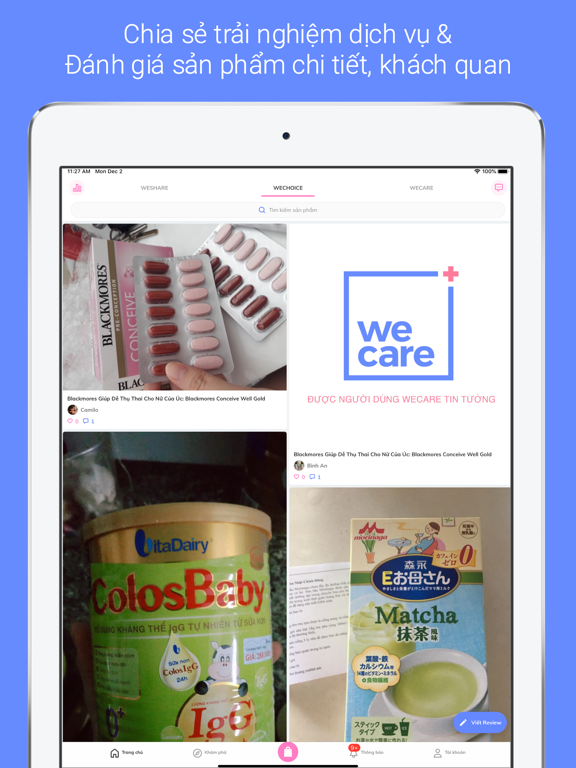 Screenshot #5 pour WECARE Hỏi đáp Review Mua sắm