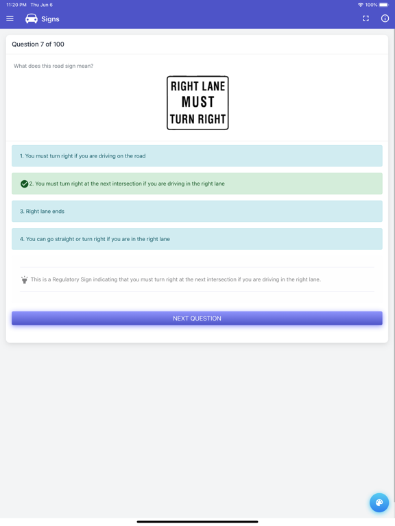 MA RMV Practice Test iPad screenshot