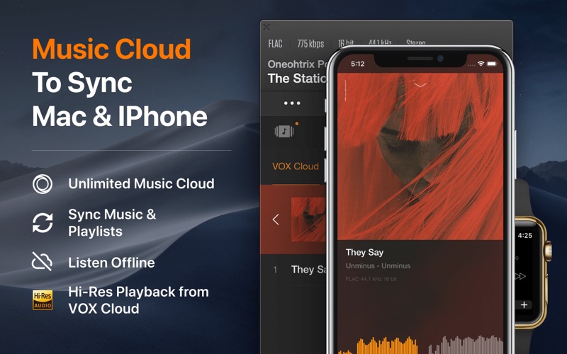 Screenshot #1 for VOX: MP3 & FLAC Music Player