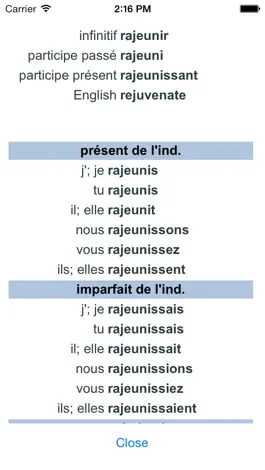 Game screenshot Verbes - French Verb Trainer hack
