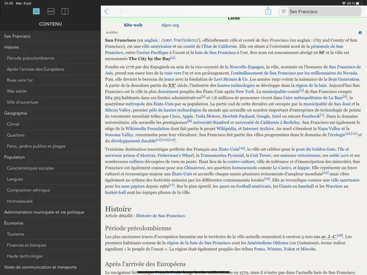 Capture d'écran de Wikipanion Pour IPad sur iPhone 1