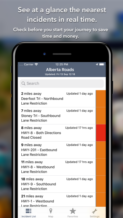 Screenshot 3 of Alberta Roads App