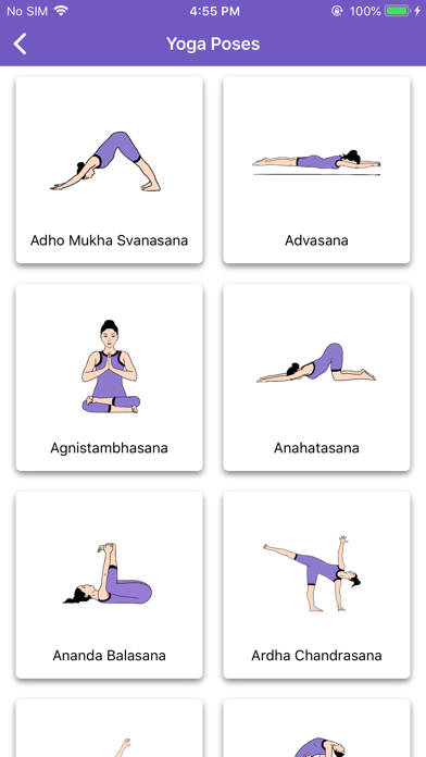 Yoga Poses - Daily Fitness Screenshot