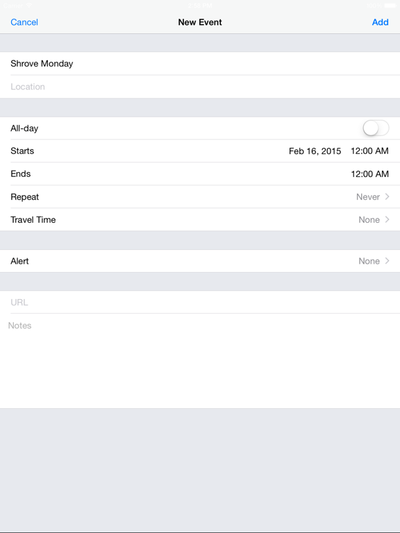 Screenshot #4 for Events