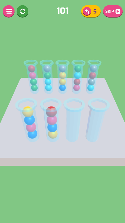 #4. Bubble Sort 3D: Color Puzzle (iOS) 게시자: Omer Bashir