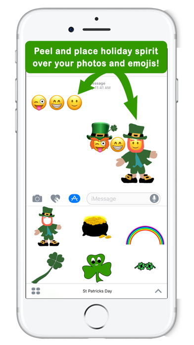 Screenshot #1 pour 5 Little Leprechauns Stickers