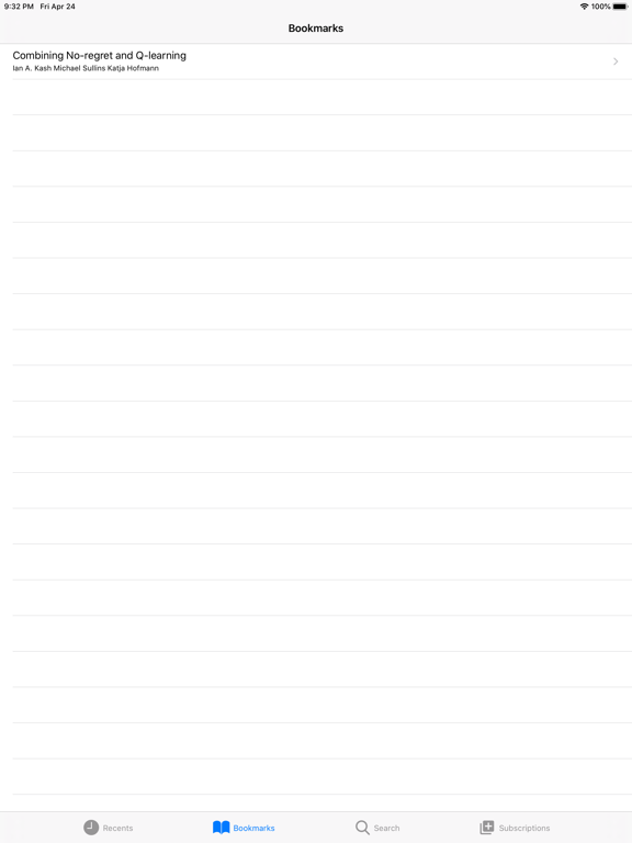 Read arXiv iPad screenshot