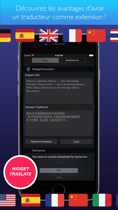 Screenshot #1 pour Widget Traducteur de langue Pr