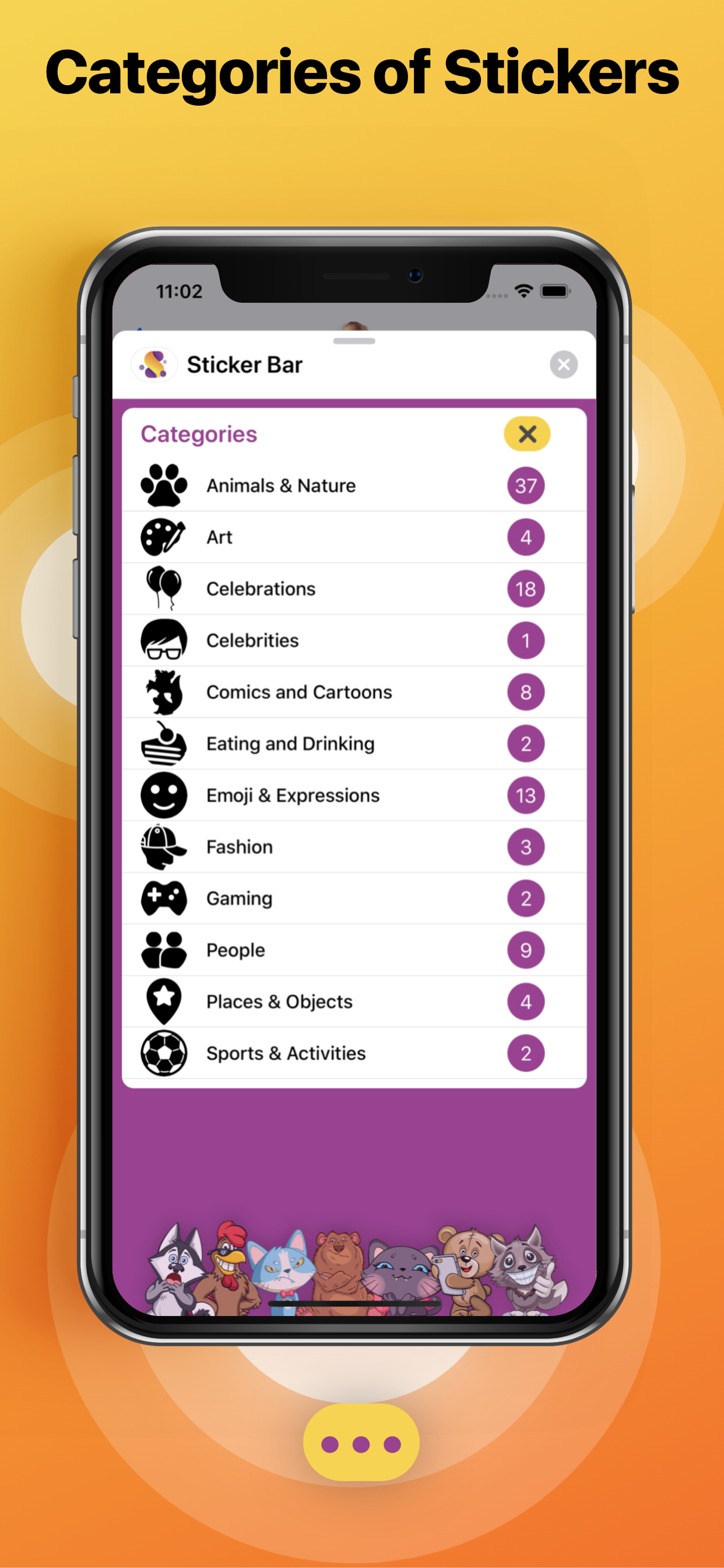 Sticker Bar: Send Еmotions! screenshot 6