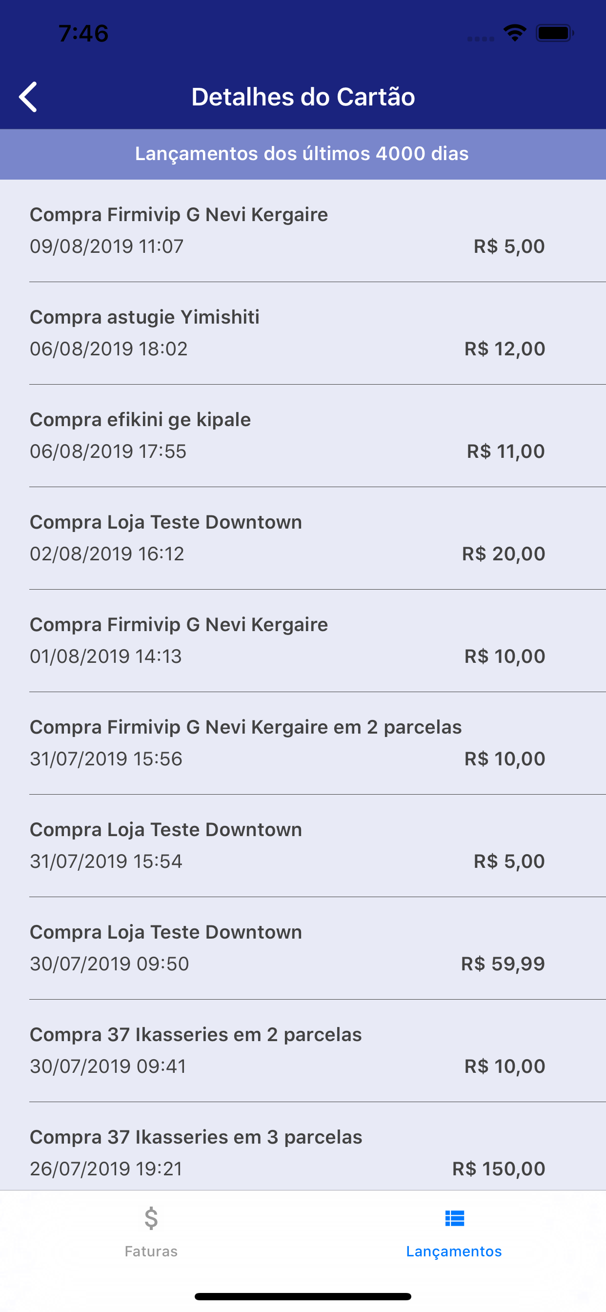 Cartão MVValle