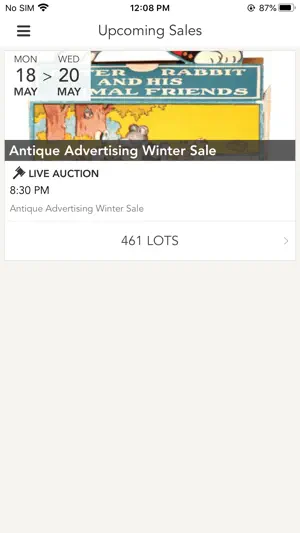 AntiqueAdvertising.com screenshot 1
