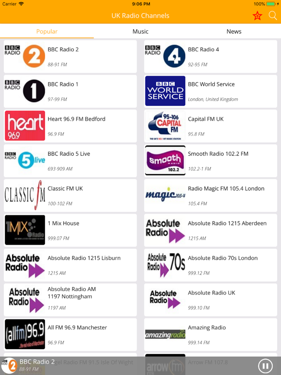 Screenshot #4 pour UK Radio Channels- Live FM, AM