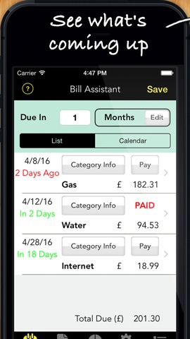 Bill Assistantのおすすめ画像2