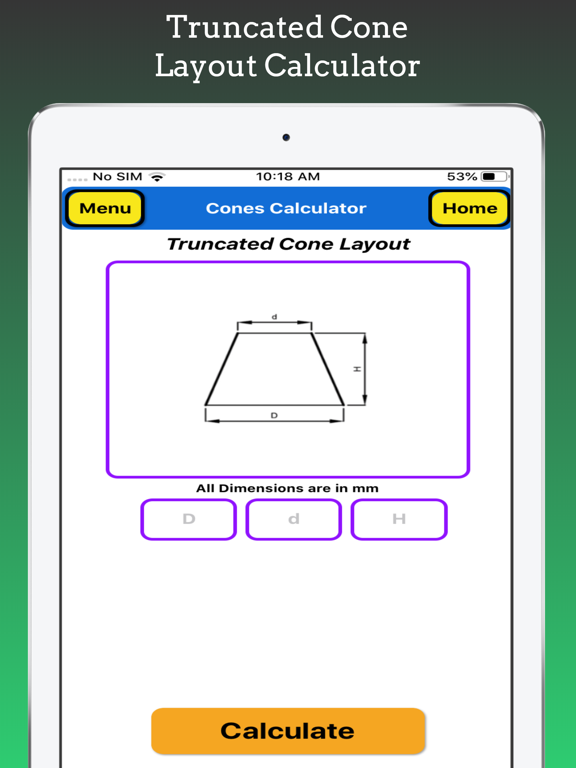 Screenshot #6 pour Cones Calculator