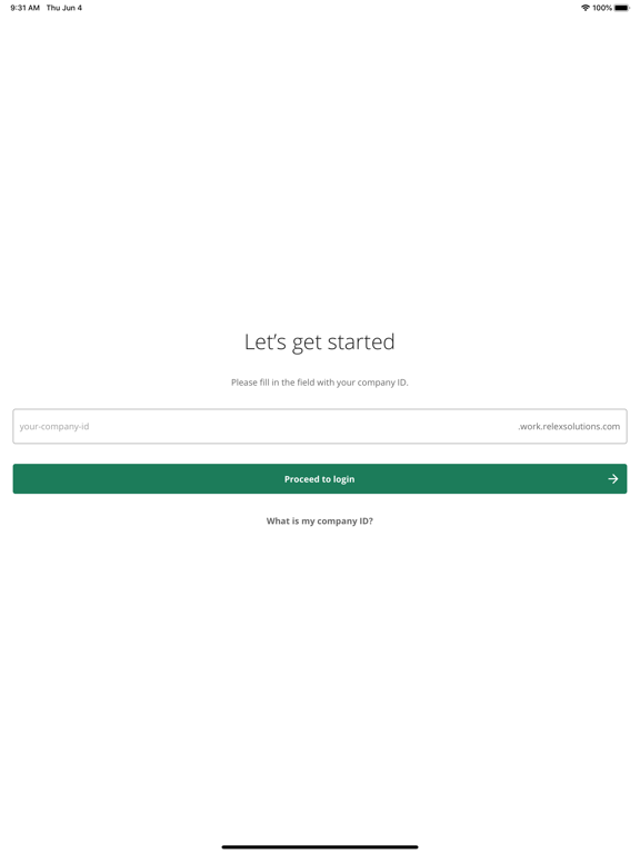 RELEX Work iPad screenshot 1 - Business app