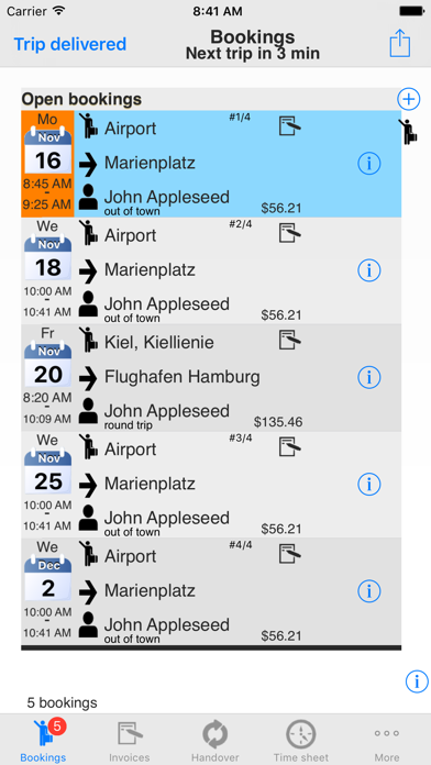 Taxi Data Manager - Driver App Screenshot