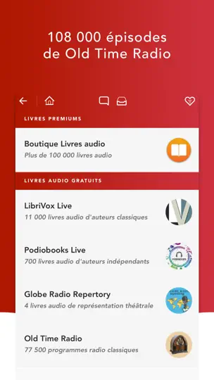 Capture d'écran de Audiobooks HQ Livres Audio sur iPhone 3