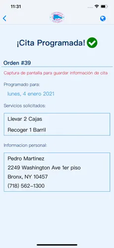 Captura de Pantalla 7 Embarque Tenares iphone